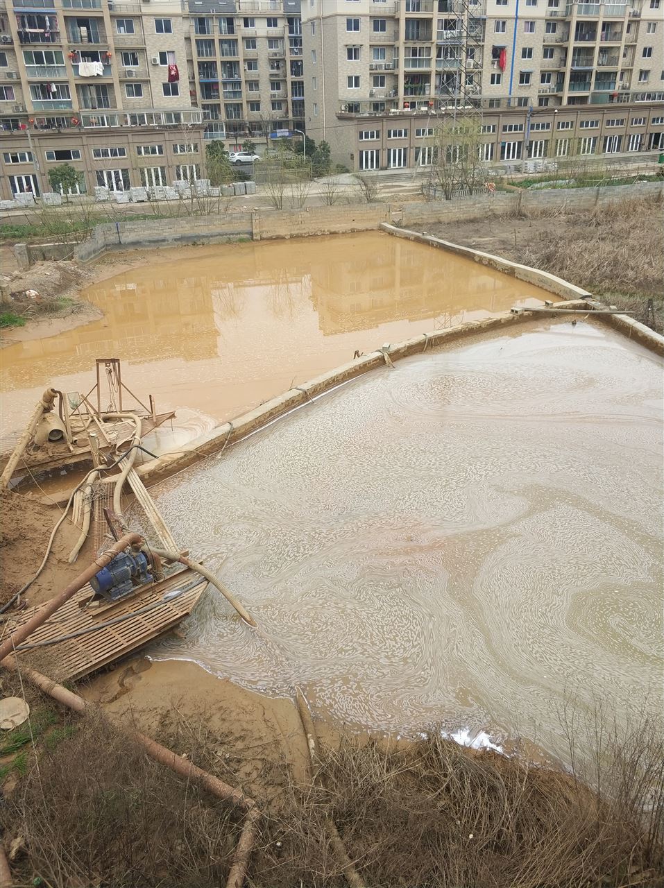 阿拉善右沉淀池淤泥清理-厂区废水池淤泥清淤